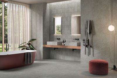 ReStone RS04 120x120 + Soap Bathroom