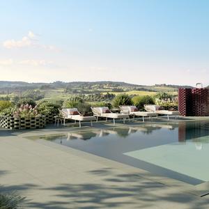 Elern EL12 80x80 Outdoor swimming pool