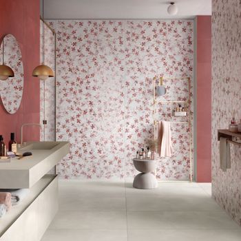 PAPIER CAMILLE ROSE 120x278 CL01 CL10 Bathroom